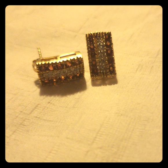 ruby earrings - Picture 1 of 1